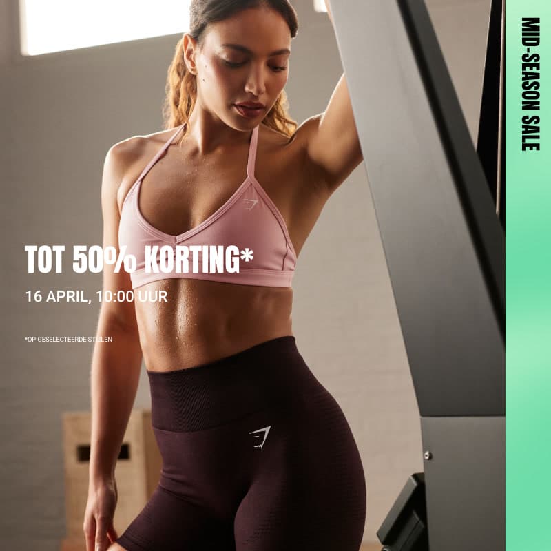 De Gymshark mid-season sale 2026